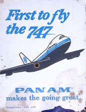 Vintage 1970 Pan Am 747 Time Selector World Time Zone Card Airline Ephemera