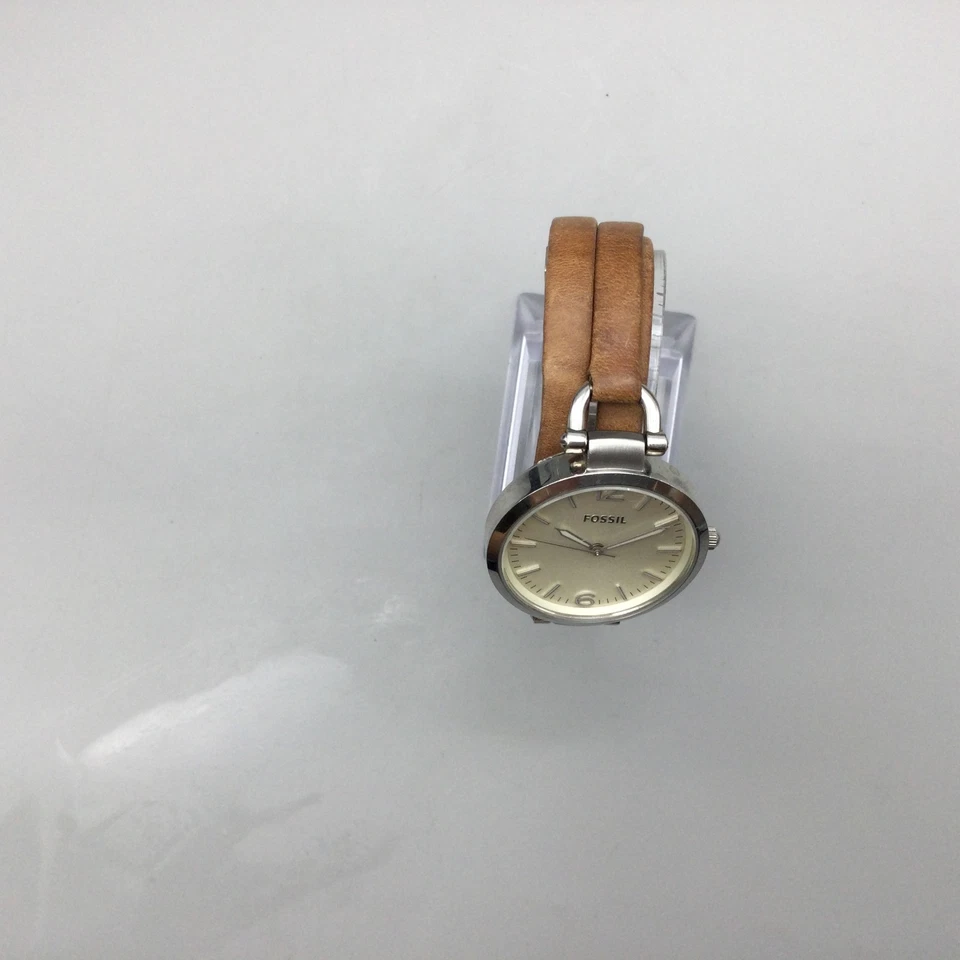 Fossil Georgia Watch Women 32mm Silver Tone Multi-Strap Band New Battery 6.25" - image 3 of 4