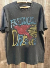Vintage Fleetwood Mac American Tour Shirt, Fleetwood Mac Charcoal Color Tee