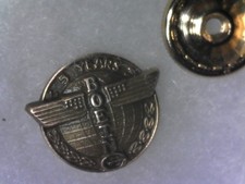 Vintage Boeing 5 Year Service Pin 1/10 10k Screw Back