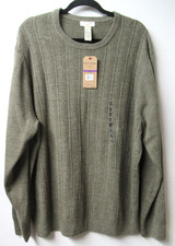 Dockers Comfort Soft Touch Crewneck Sweater Otter Brown Men's XXL NEW
