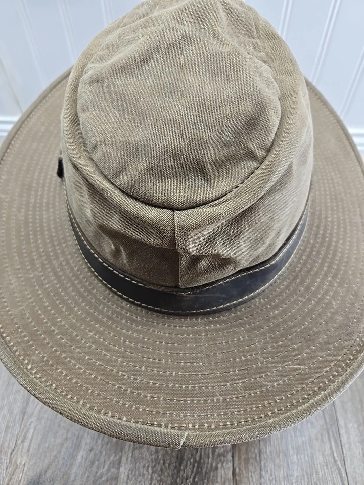 Goorin Brothers Grenadier Artículos Deportivos Para Hombre M Algodón Encerado Sombrero Ancho LEER Foto 4 de 4