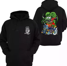 NEW Rat Fink Ed Roth Hoodie Black hoodie All Size ED764