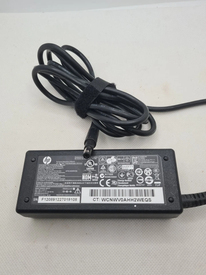 Genuine HP PPP009C - AC/DC ADAPTER 19.5V = 3.33A 65W (B2) - Image 1 of 1