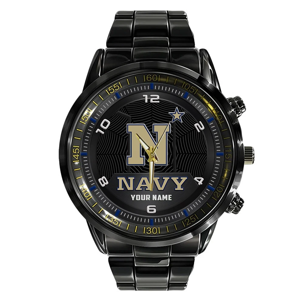 Navy Stainless Steel Watch