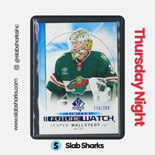 2024 UD SP AUTHENTIC JESPER WALLSTEDT LIMITED BLUE FUTURE WATCH ROOKIE RC /399