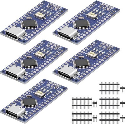 Nano Modul 5V 16MHz mit CH340 Mikrochip Type C Port Kompatibel mit Arduino IDE