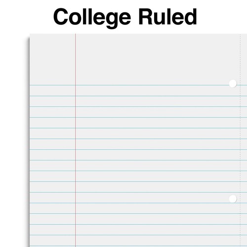 TRU RED 3-Subject 8.5 x 11 College Ruled Blue TR58330M - Picture 3 of 5