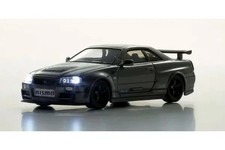 Kyosho 1/64 Nissan Skyline GT-R BNR34 Coupe Version 2000 Grey Light-Up