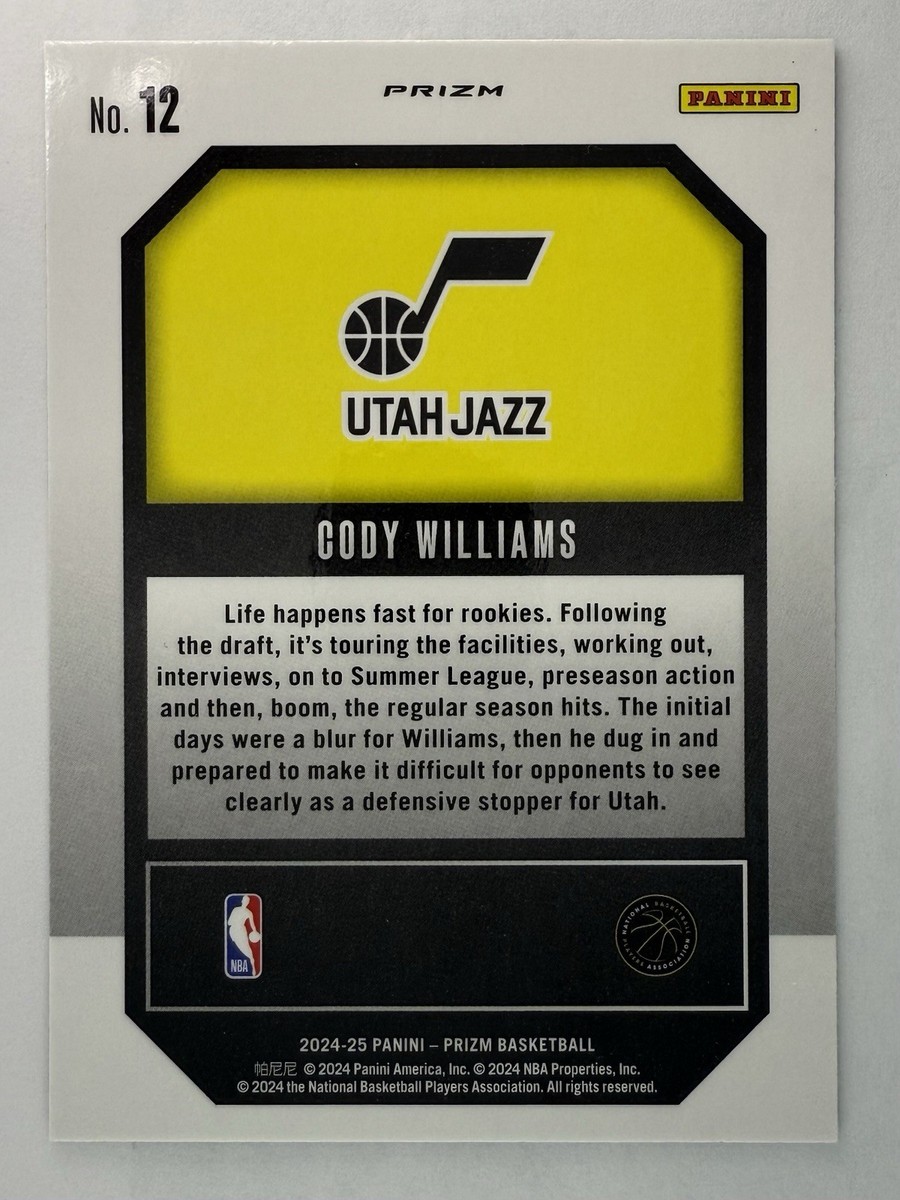 2024-25 Panini Prizm - Emergent Cody Williams #12 Green