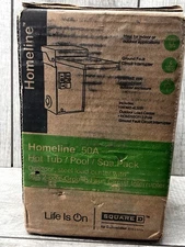 Homeline SQUARE D 50A Hot Tub/ Pool/ Spa Pack Outdoor Steel Load Center New Seal