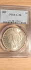 1889 Morgan Silver Dollar PCGS AU58