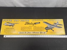 Vintage Sterling Balsa Wood Model Airplane Kit # FS-1 Piper Tri-Pacer 58 3/4
