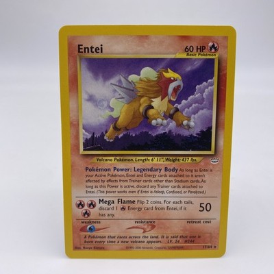 Pokémon Entei 17/64 DE Non Holo Rare Neo Revelation 2000