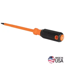 #2 Square Tip 6 In. round Shank Insulated Screwdriver