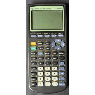 Texas Instruments TI-83 Plus Graphing Calculator TI83+ Tested Working School SAT