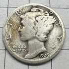 1926  Mercury   Dime - 90% Silver - Free Shipping.