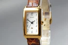 [Exc+5] Vintage Seiko Noie 4N21-5250 18mm Gold Rectangle Quartz Women`s Watch
