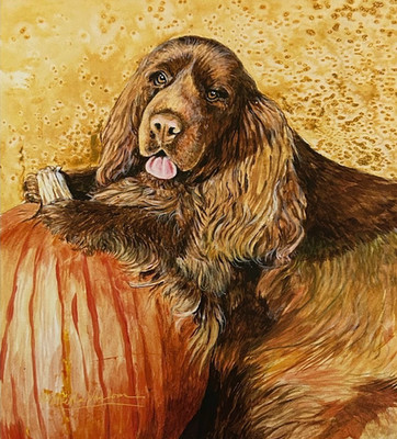 Sussex Spaniel  print8 x 10 by Martha Van Loan