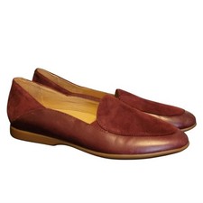 NEW Dansko Lace Burgundy Leather and Suede Comfy Flats 39 US 8.5-9