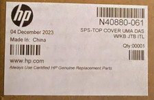 HP pn N40880-061 TOP COVER UNA DAS WITHKEYBOARD JET NEW ORIGINAL SEALED