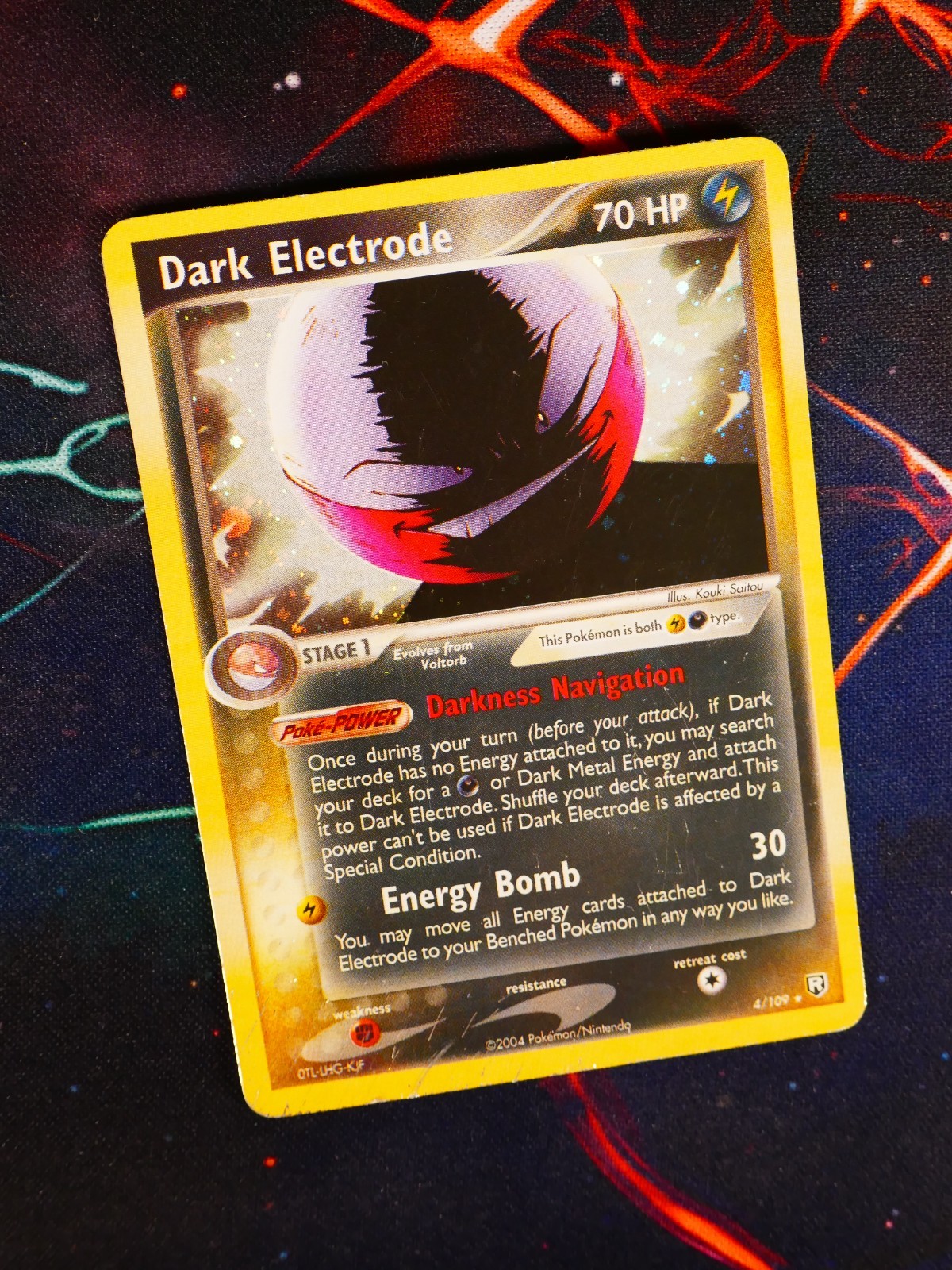 HP Pokemon DARK ELECTRODE Card EX TEAM ROCKET RETURNS Set #4/109 Holo Rare#3