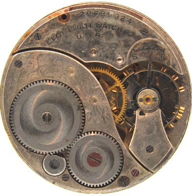 1927 ELGIN POCKET WATCH MOVEMENT 29789324 GRADE: 303 12s 7j (FA3)
