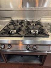 Angelo Po 4 Burner Gas Hob Commercial Stainless Steel