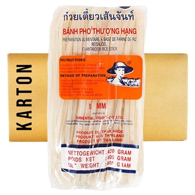 Farmer 5mm Reisbandnudel 34x400g Banh Pho Reisnudeln Pad Thai Nudeln