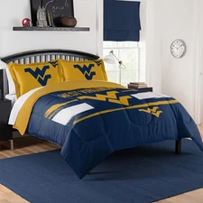 NCAA Officially Licensed West Virginia Mountaineers Comforter & Sham Set