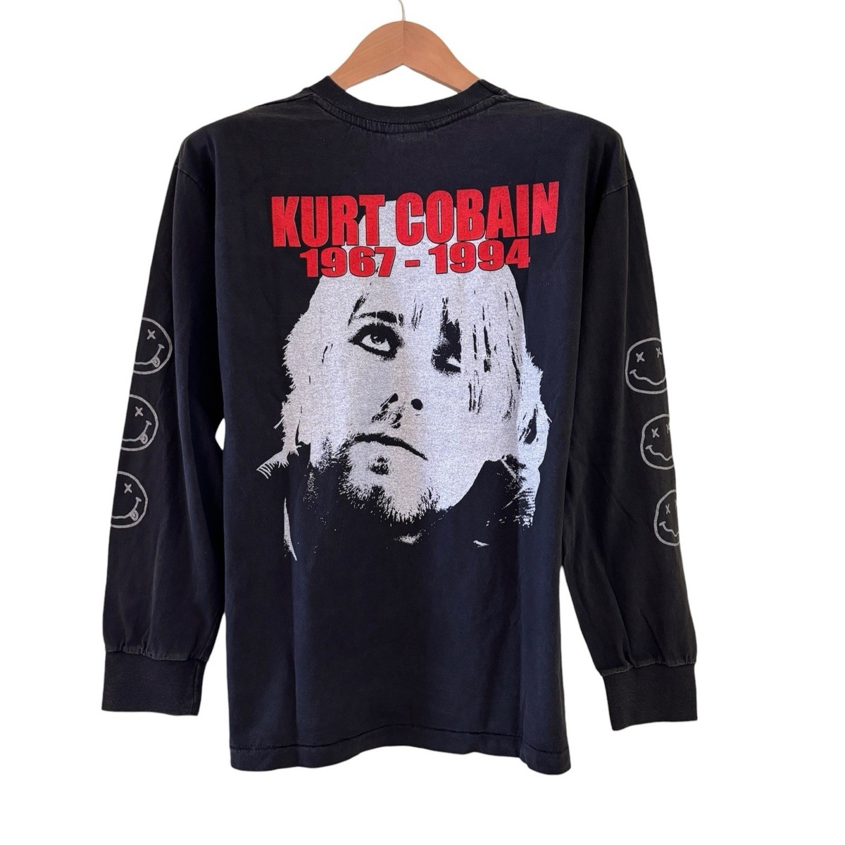 NIRVANA KURT Grunge Is Dead Tee Modern Reprint Vintage 90s Cobain