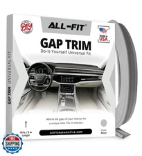 All-Fit Automotive Car Gap Filler – 10 Ft Light Grey Trim Molding for Car Acc