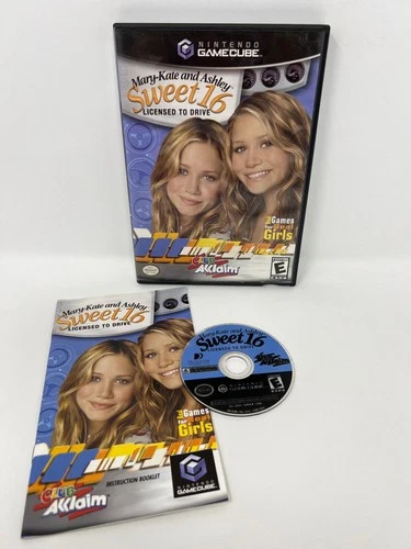 Gamecube Mary-Kate and Ashley: Sweet 16 Licensed to Drive - CLEAN Resurfaced