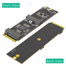 2-in-1 M.2 M-Key to NVMe SSD A/E Key WiFi Adapter Card NGFF M2 Converter Card