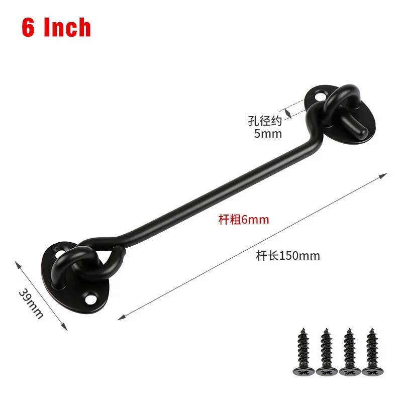 Stainless Steel Hook Eye Latch Lock Privacy Barn Door Gate Window UK