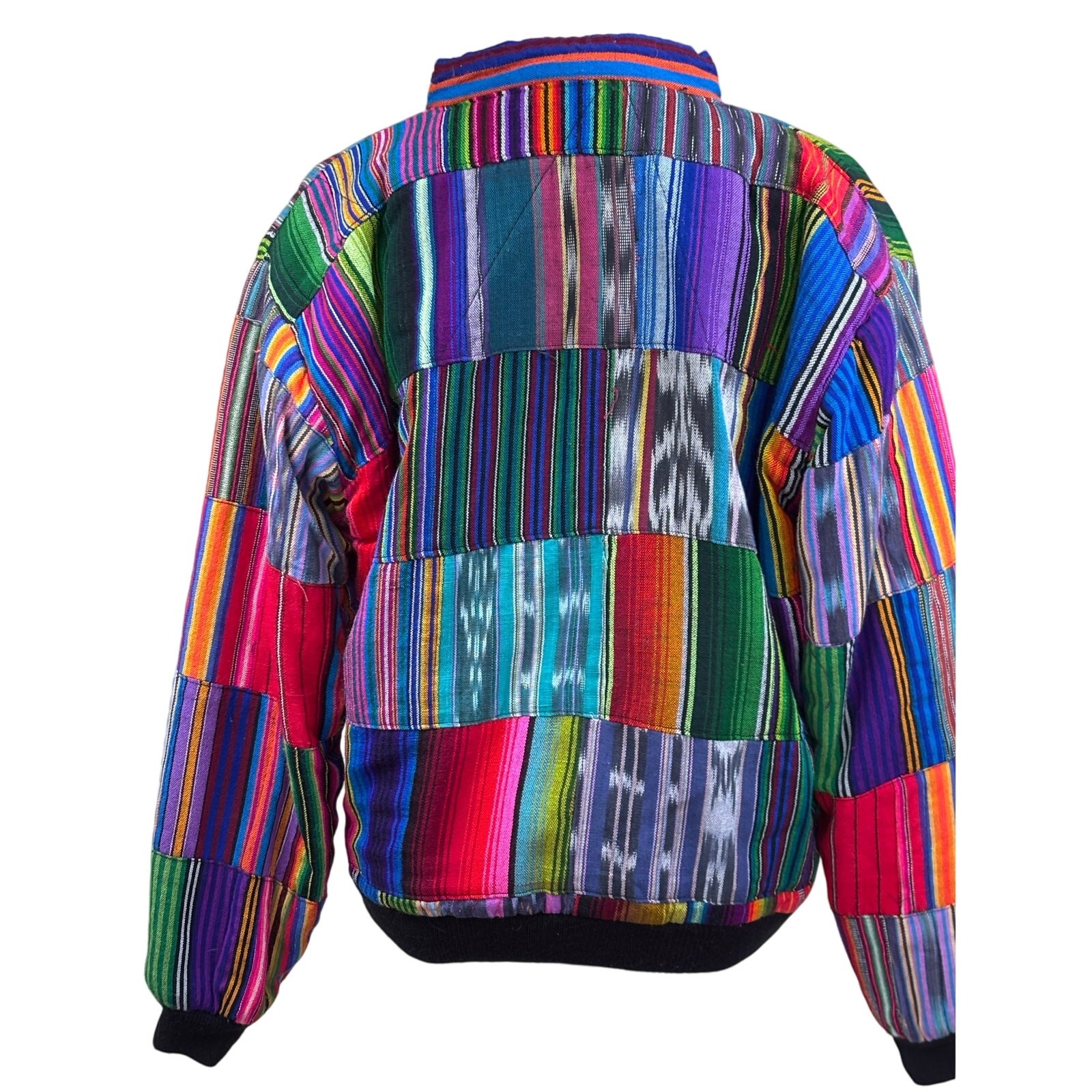 Handmade Guatemalan patchwork jacket, bohemian, f… - image 3