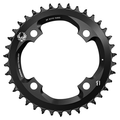 SRAM Chain Ring X-Sync 2 38T 104 Bcd Steel Eagle Black Black 38T