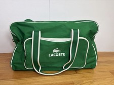 Authentic Lacoste Perfume Green Canvas Tote Bag w Shoulder Strap