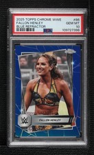 2025 Topps Chrome WWE Blue Refractor /150 Fallon Henley #86 PSA 10 GEM MT 1fl4