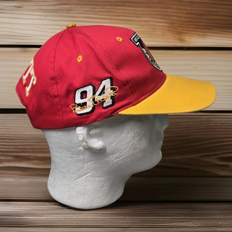 1995 McDonalds Racing Team Hat Snapback Cap 94 Bill Elliott NASCAR Red Flaws Foto 4 de 4