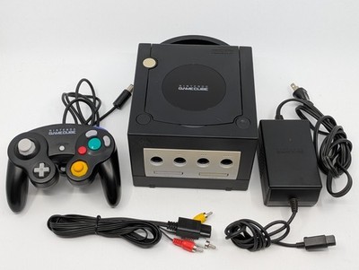 Nintendo GameCube Black DOL-001 Complete Set Tested NTSC