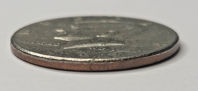 1997-D 50C Kennedy Half Dollar Missing Reeded Edge