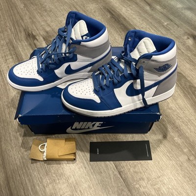 NEW Air Jordan - 1 Retro High OG - True Blue /Cement Grey DZ5485-410 Men Sneaker