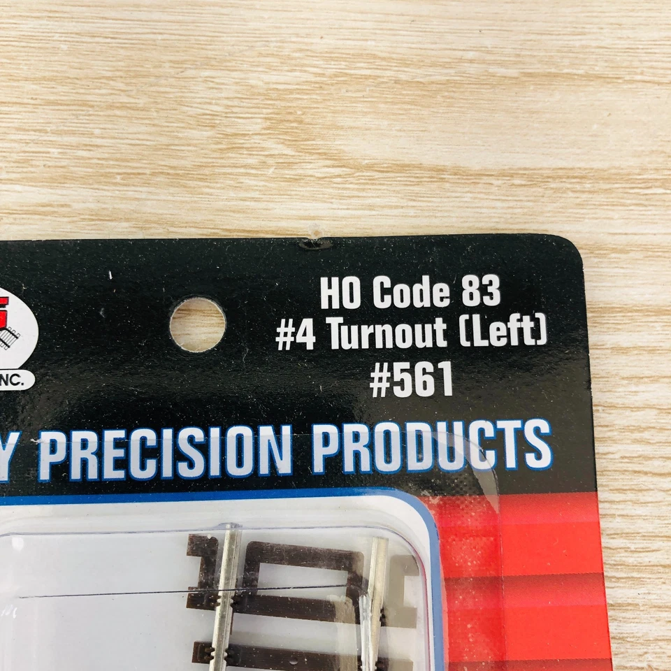 (3) Atlas #561 Ho Scale Code 83 Nickel Silver #4 Left Hand Turnout Switch Track - Image 2 of 4