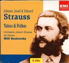 J. Strauss: Waltzes Polkas Vienna Johann Strauss Orchestra, Boskovsky 5 CDs