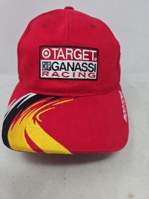 Chip Ganassi Racing Target Distressed Adjustable Mens Cap Hat Montoya Flames EUC