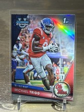 2023 Bowman University Chrome 1st Michael Trigg Refractor #128 Ole Miss Baylor