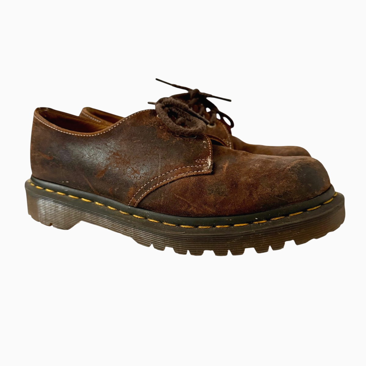Dr. Martens 1461 Made In England Commander Oxford Shoes 3 Eye Brown Men\'s Size 6 Dr. Martens - 1461 3 Eye Shoes in Sepia Grey – Stoy main image 3