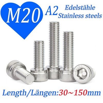 Socket Cap Screws A2 Stainless Steel Allen Bolt Hex Head Din 912 M20