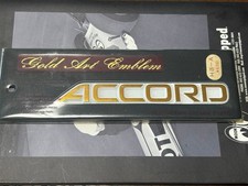 Honda Accord Gold Emblem Badge Jdm Rare Japan